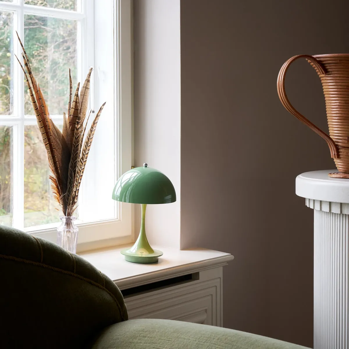 Oppladbar bordlampe